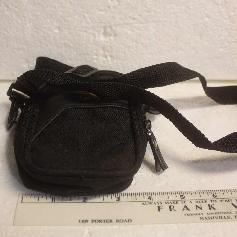 KODAK GEAR Compact Camera Bag Case w/Adj. Shoulder Strap Black Nylon # 70619